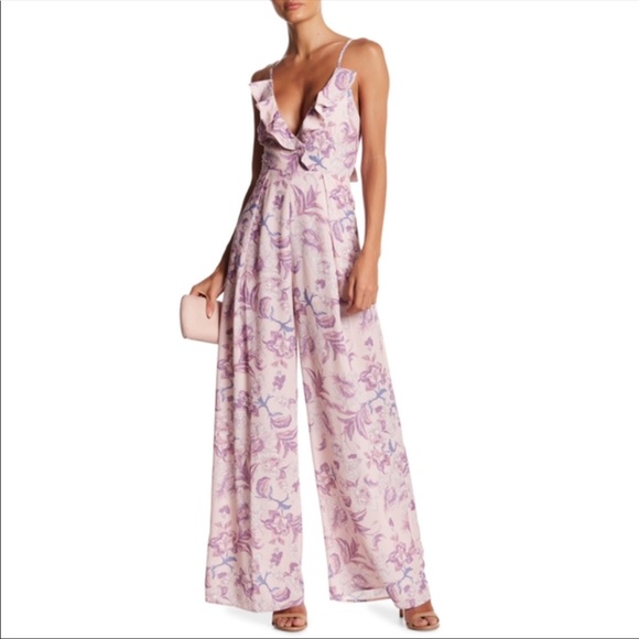 L’Atiste Floral Print Wide Leg Jumpsuit - Picture 1 of 4